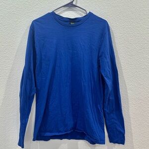 Hanes Blue Men’s Long Sleeve Tees Classic Crew Size L